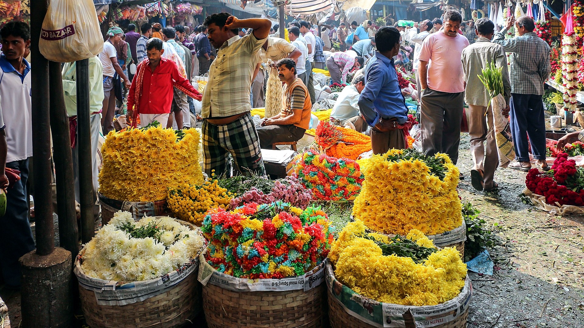 কলকাতার ফুলের বাজার: মল্লিকঘাট